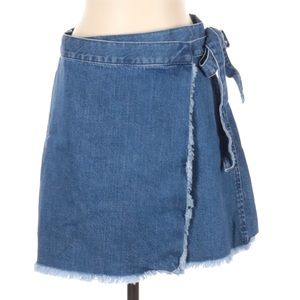MADEWELL DENIM WRAP SKIRT size 10